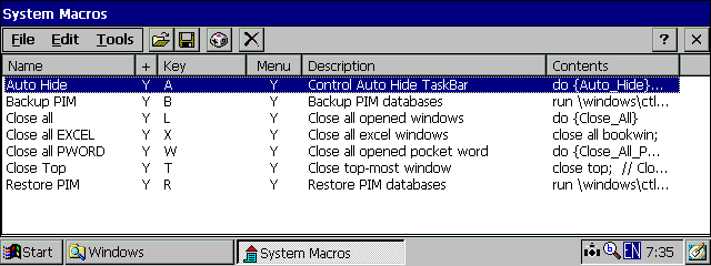 System Macros
