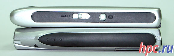 вид сбоку Dell Axim X5 и Acer n10