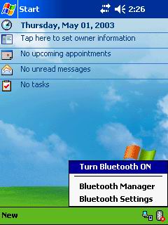 Рабочий стол Windows Mobile 2003 (Pocket PC 2003)