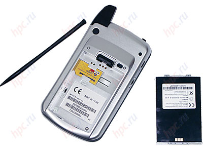 Коммуникатор E-Ten P300: аккумулятор и SIM-карта
