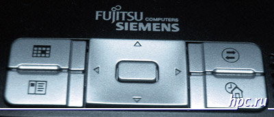 Fujitsu-Siemens Pocket Loox 720: панель управления