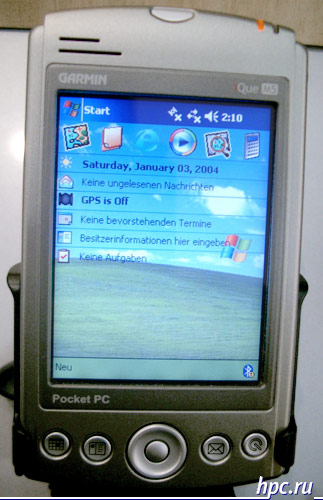 iQue M5 - первый навигационный КПК от Garmin на Windows Mobile