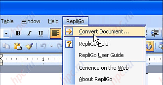Конвертация файлов на настольном ПК с помощью RepliGo