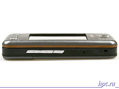 glofiish M800: регулировка громкости, клавиша диктофона, разъем гарнитуры