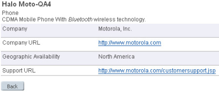 Motorola QA4 Halo