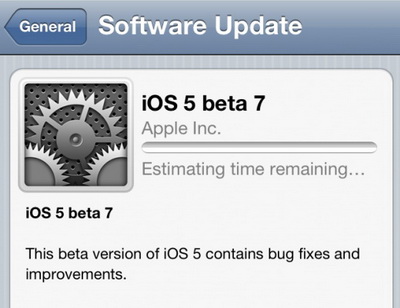 iOS 5 beta 7 доступна для загрузки