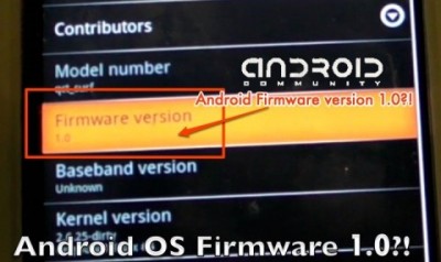 Android Firmware 1.0