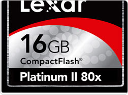 Lexar представила четыре скоростные карты памяти объемом 16Гб