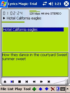 MP3  Lyrics Magic  Pocket PC:   