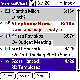 VersaMail 3.5     Palm OS 5