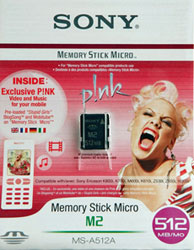 Sony P!nk Memory Stick Micro      Pink