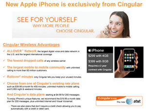 Apple iPhone   $200