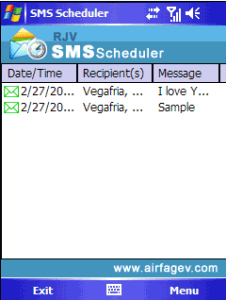 RJV SMS Scheduler 1.0 -   