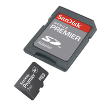SanDisk Mobile Premier:   microSD