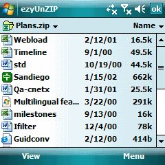 ezyUnZIP 2.0:   ZIP-    Pocket PC