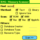 Memory Scanner:     Palm-