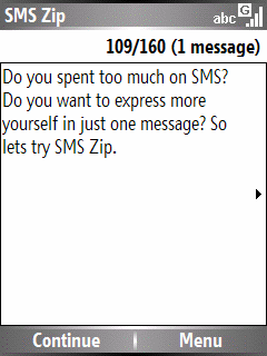 SMS Zip:   SMS  