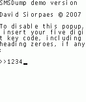 SMSDump:    SMS  