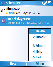 CT Scheduler  SleepWell!:  Windows Mobile   