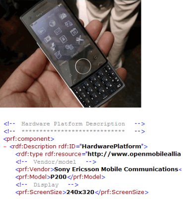 Файл профиля Sony Ericsson P200