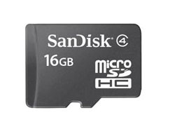 16    microSDHC  SanDisk